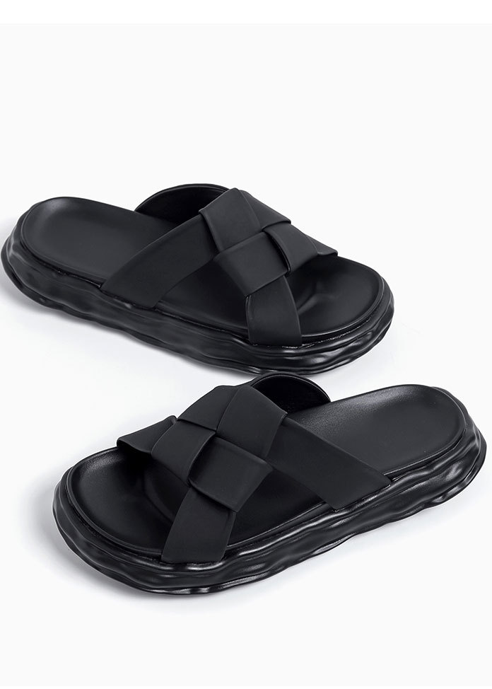 WOVEN PLATFORM SLIDES BEDES4653