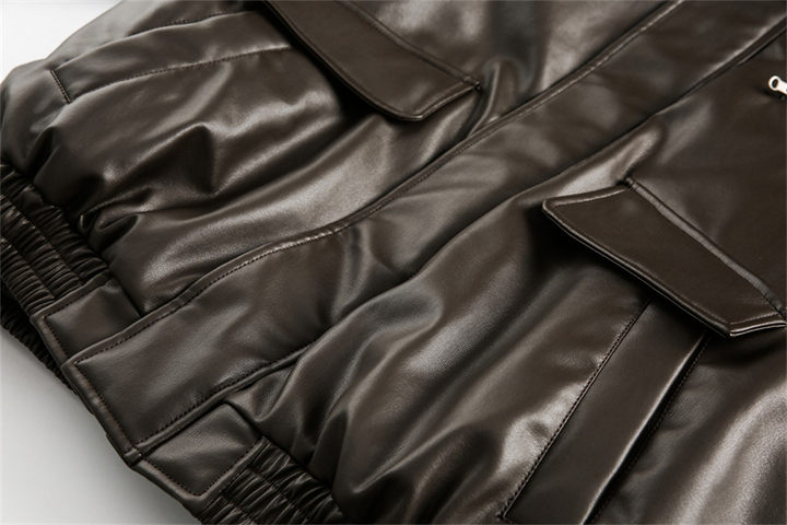 PADDED LEATHER JACKET BEDES4522