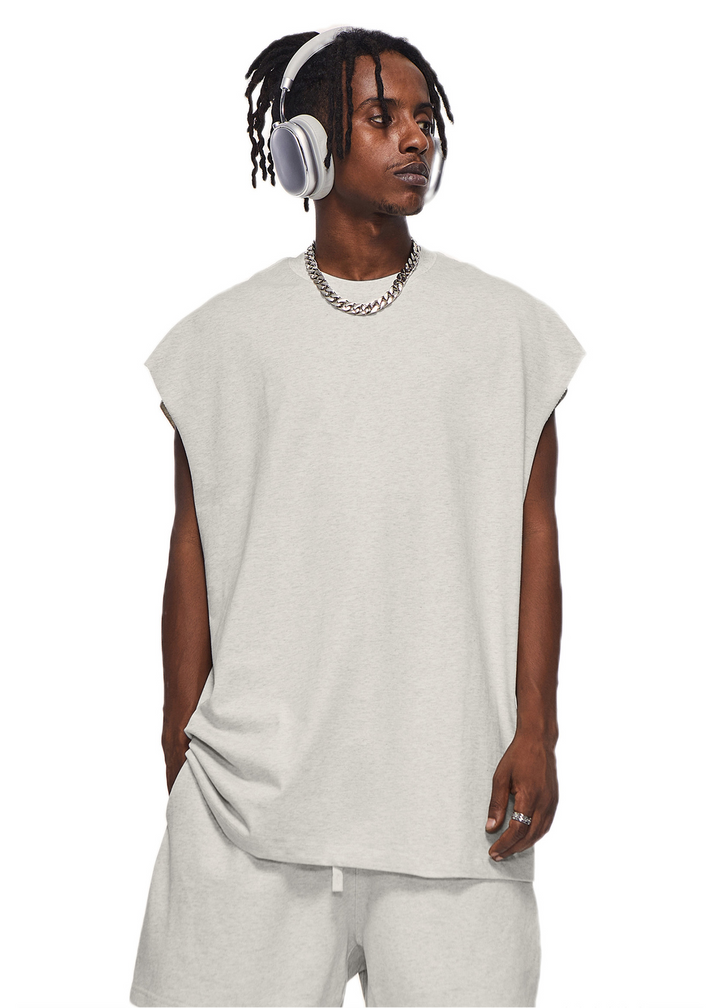 OVERSIZED SLEEVELESS T-SHIRT BEDES4637