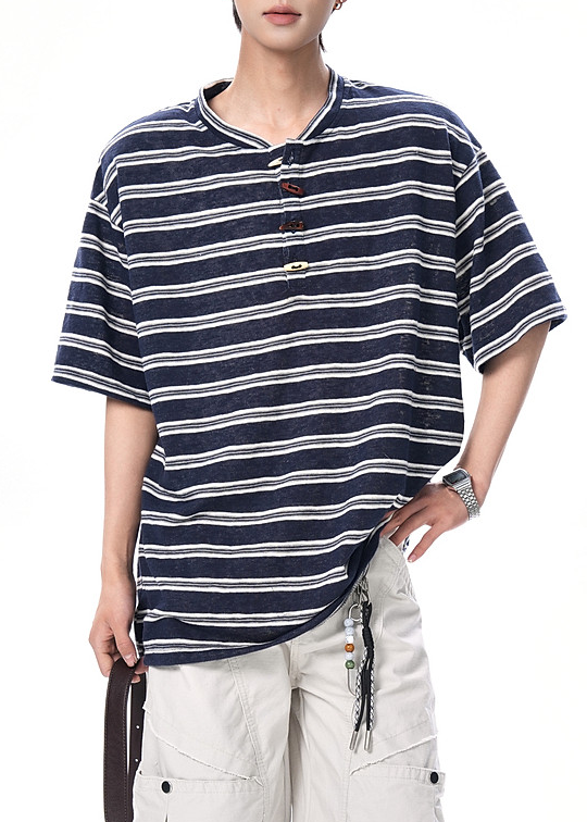 RETRO BORDER TOGGLE T-SHIRT BEDES4664