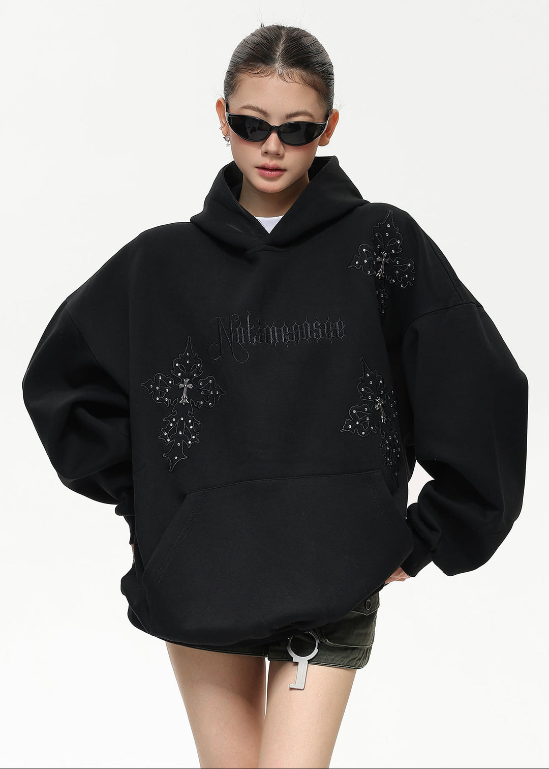 GOTHIC EMBROIDERY OVERSIZED PARKA ASDES4503