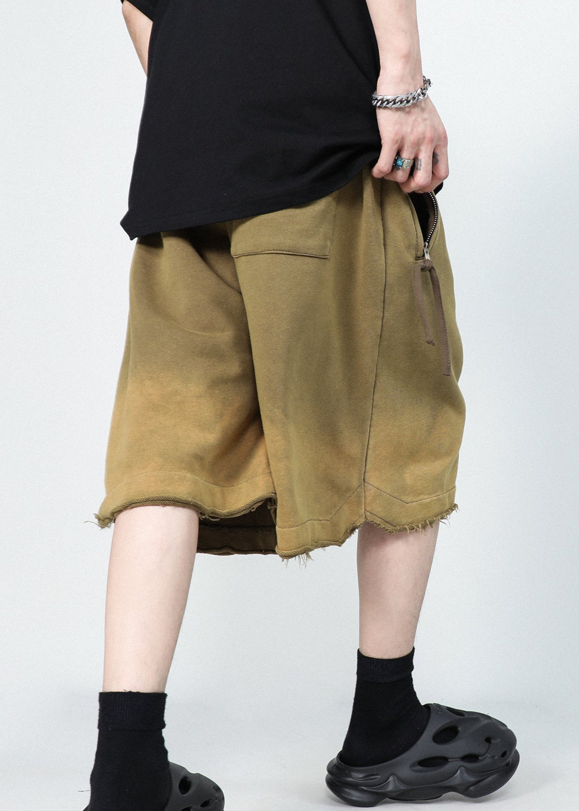 SWEAT WIDE HALF PANTS MNDES4457 – Deuku