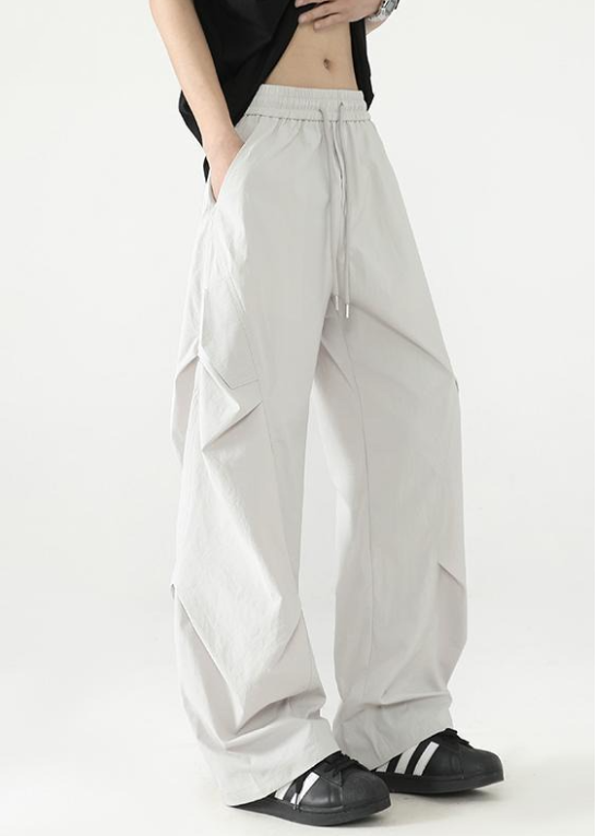 3D PANEL WIDE EASY PANTS BEDES4764