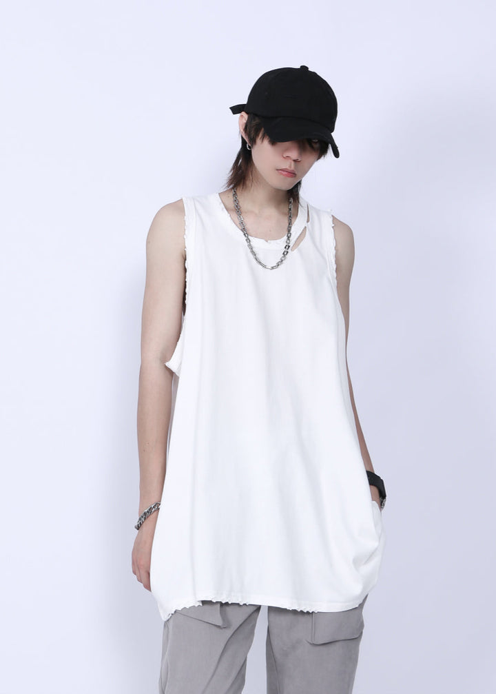 RIPPED TANK TOP MNDES4464