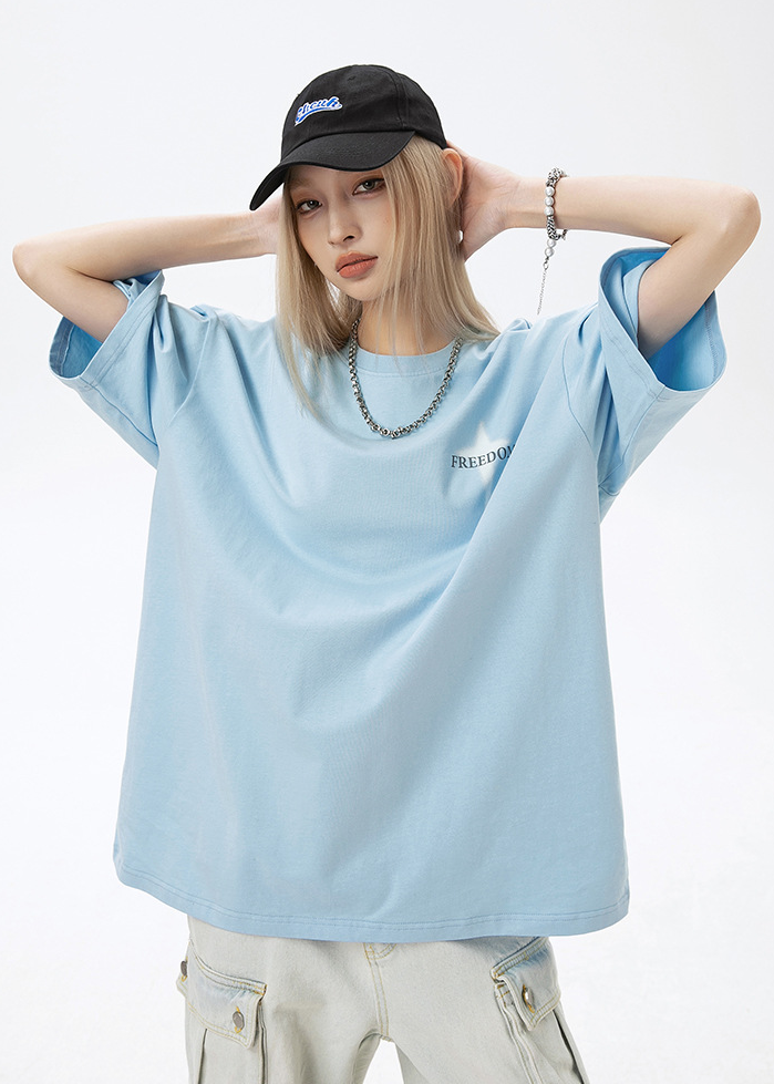 FADE CROSS OVERSIZED T-SHIRT BEDES4643