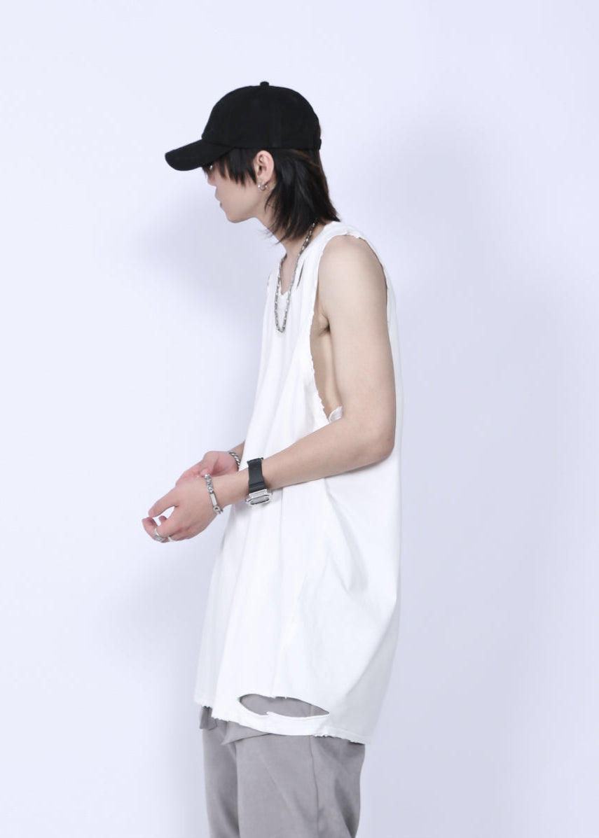 RIPPED TANK TOP MNDES4464