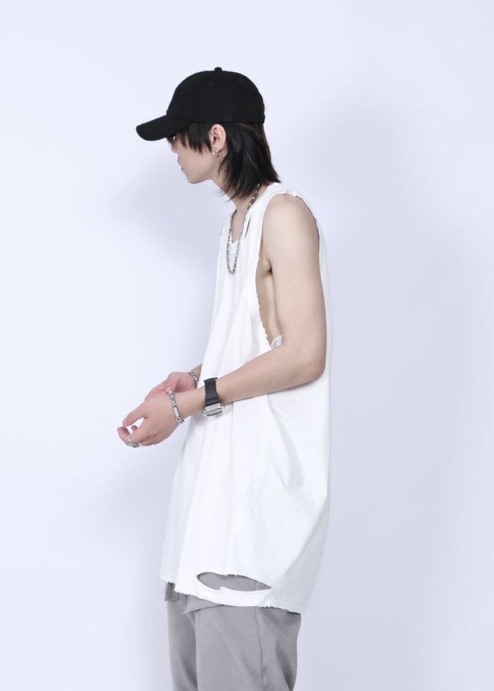 RIPPED TANK TOP MNDES4464