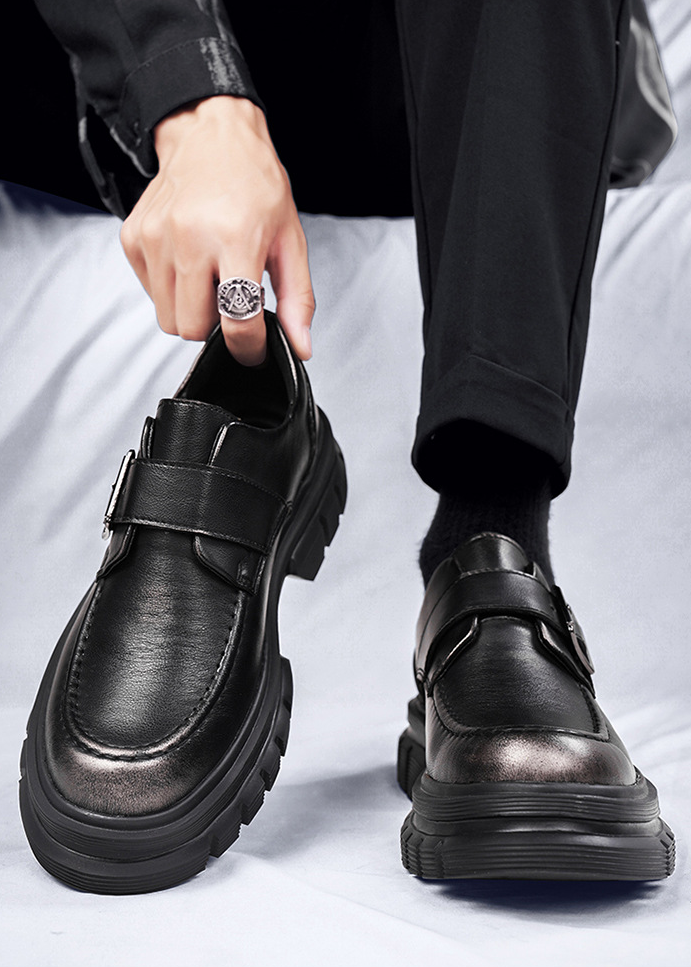 BUCKLE STRAP PLATFORM LOAFERS BEDES4659