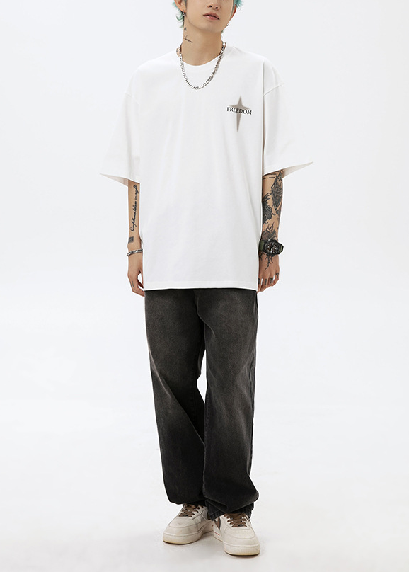 FADE CROSS OVERSIZED T-SHIRT BEDES4643