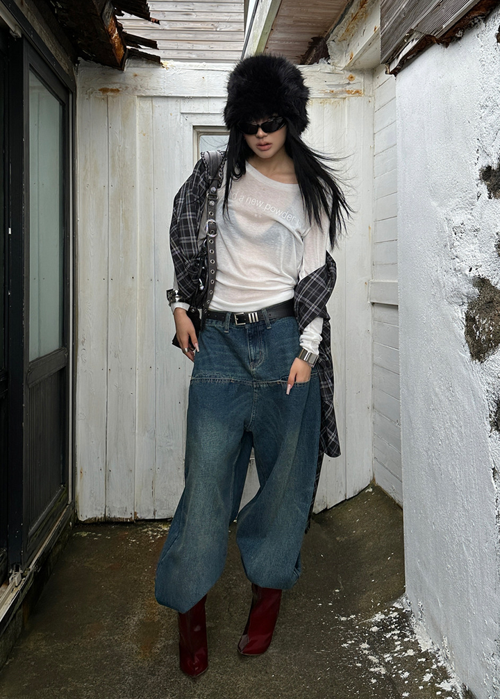 FRONT POCKET WIDE DENIM AEDES4560