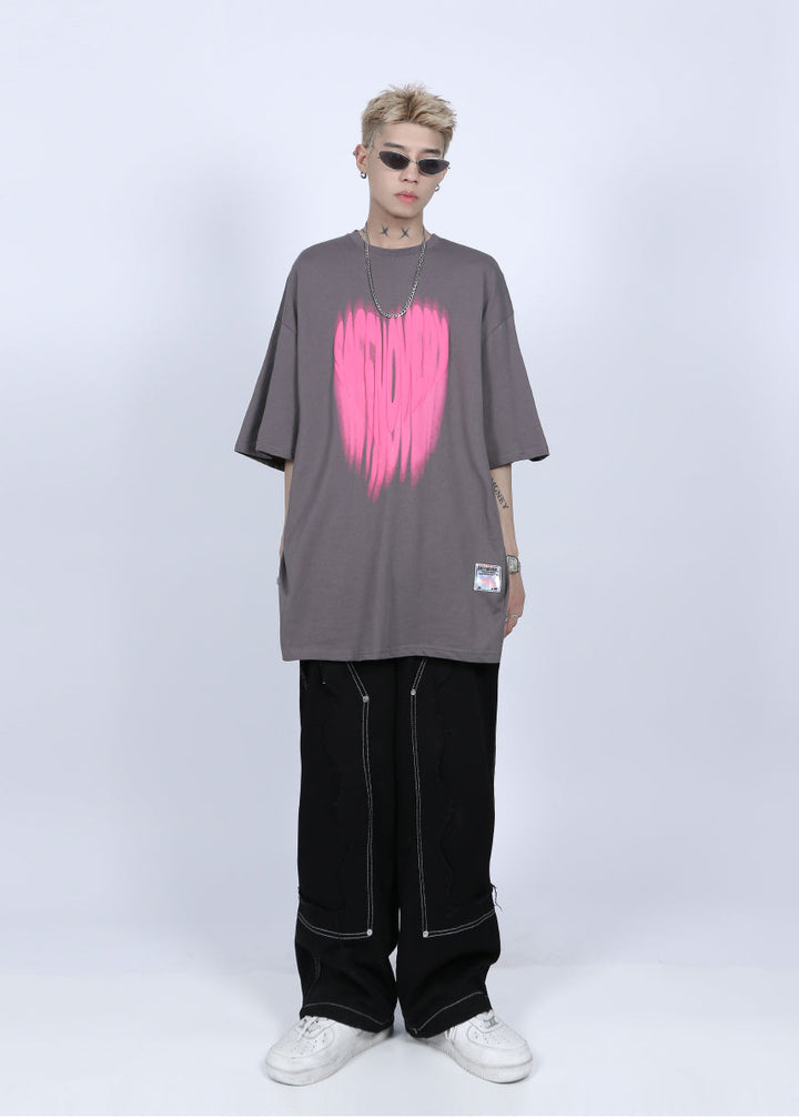 FADED LOGO PRINTED T-SHIRT MNDES4463