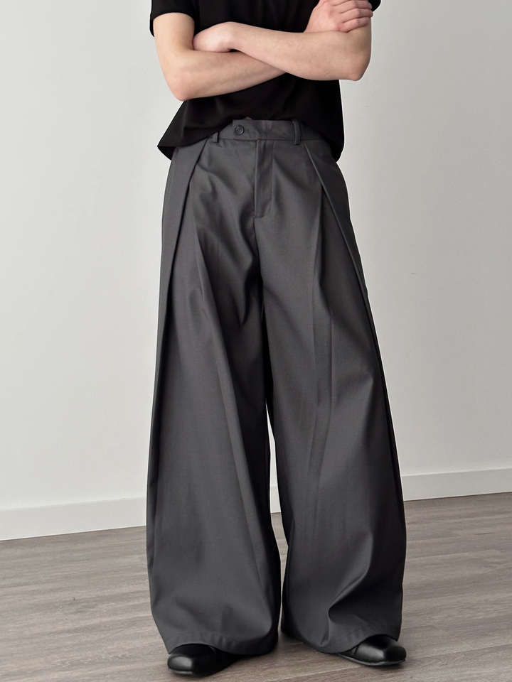 BOX PLEAT WIDE SLACKS BEDES4530