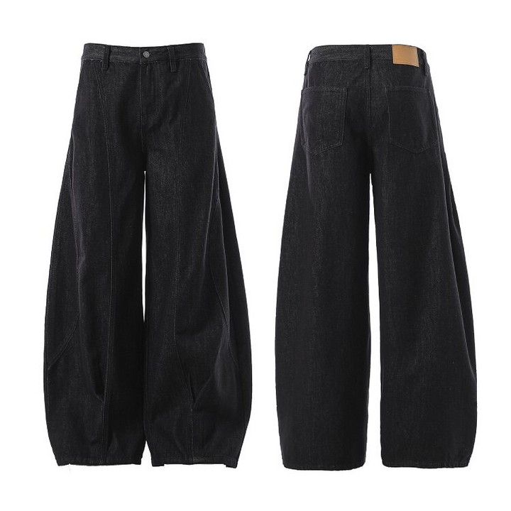 VOLUME WIDE BUGGY DENIM PANTS BEDES4625