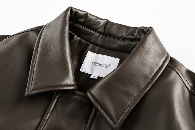 PADDED LEATHER JACKET BEDES4522