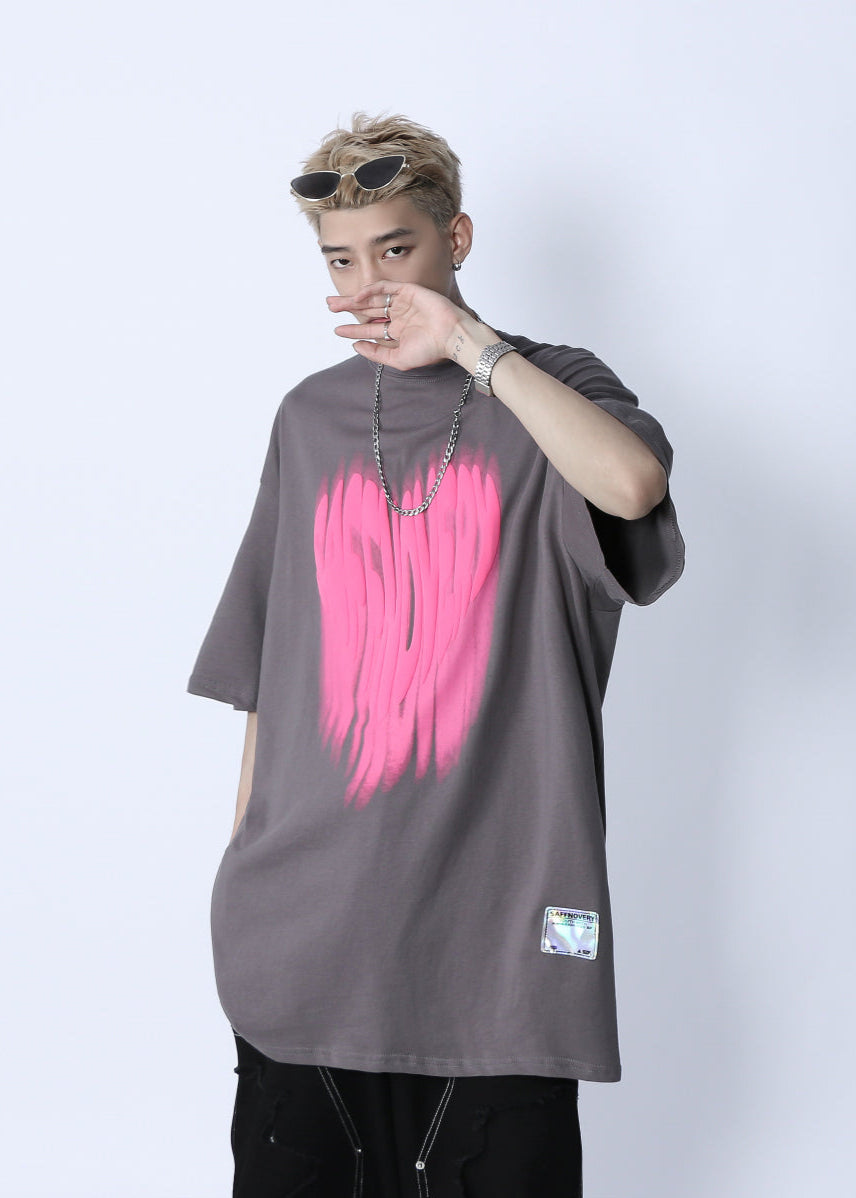 FADED LOGO PRINTED T-SHIRT MNDES4463