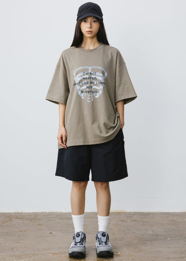 BONE PRINTED T-SHIRT BHDES4448
