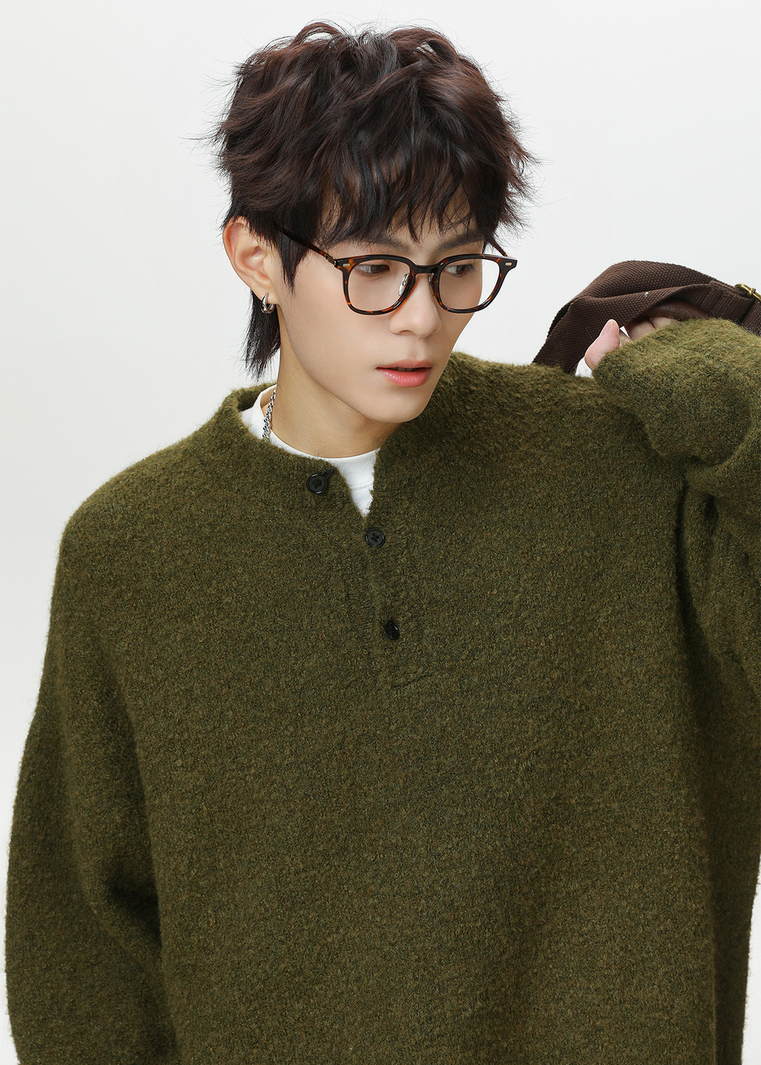 HENLEY KNIT TOP BEDES4532