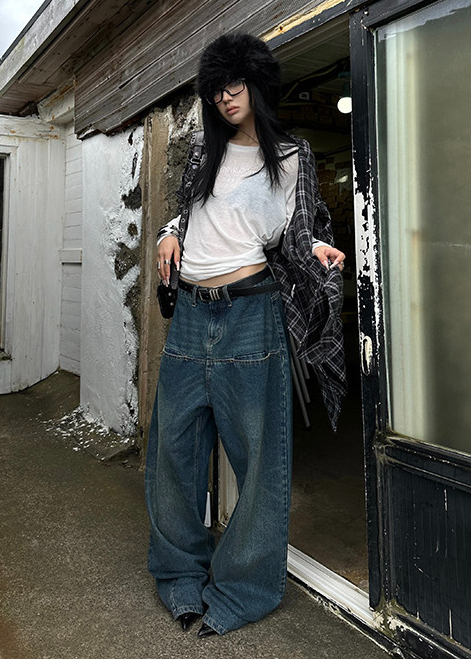 FRONT POCKET WIDE DENIM AEDES4560