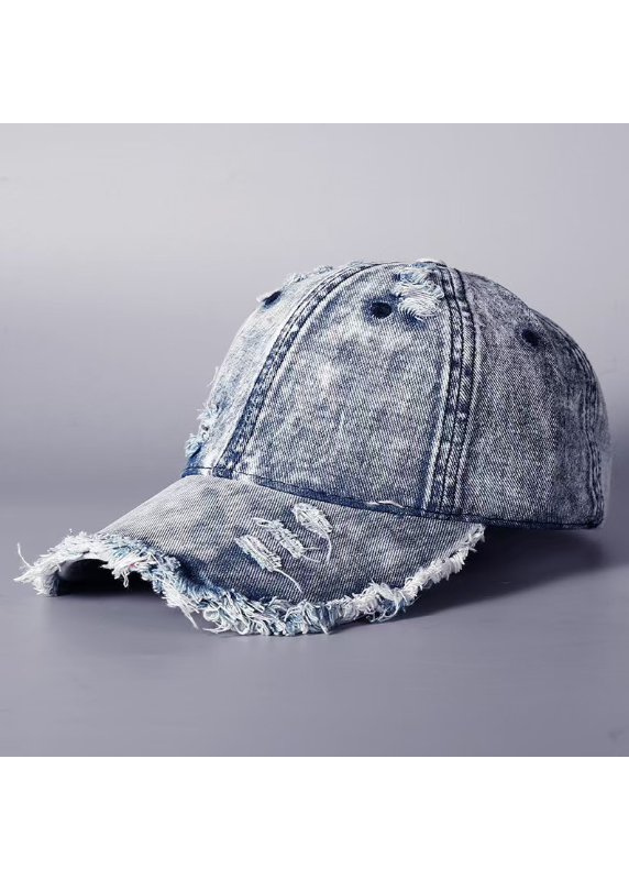 DESTROYED WASH DENIM CAP BEDES4734