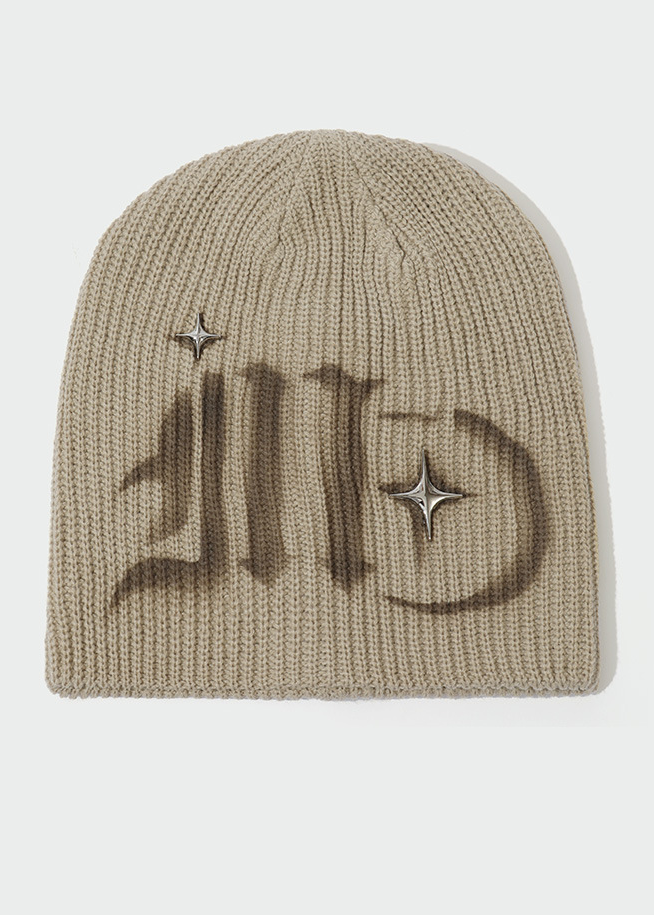 AIRBRUSH LOGO KNIT BEANIE BEDES4646