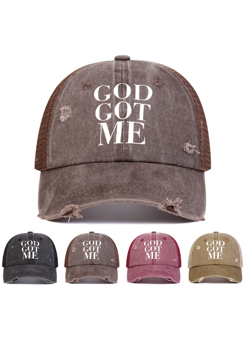 DISTRESSED TRUCKER CAP BEDES4743