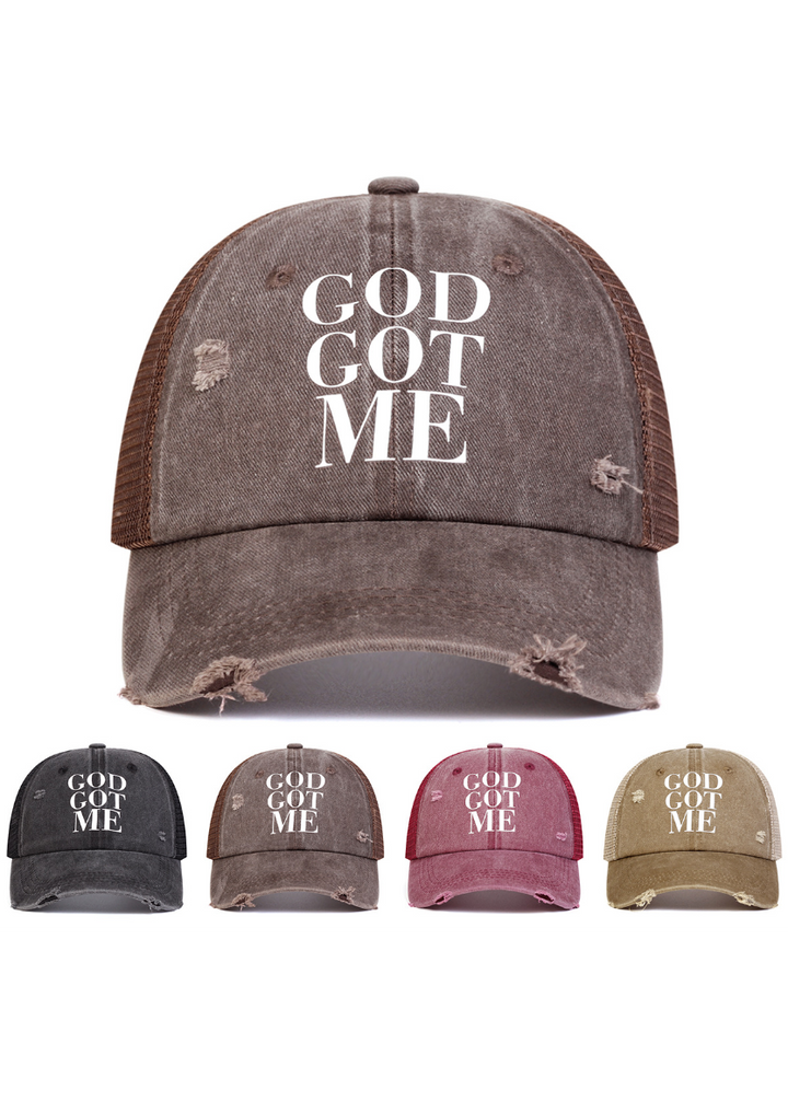 DISTRESSED TRUCKER CAP BEDES4743