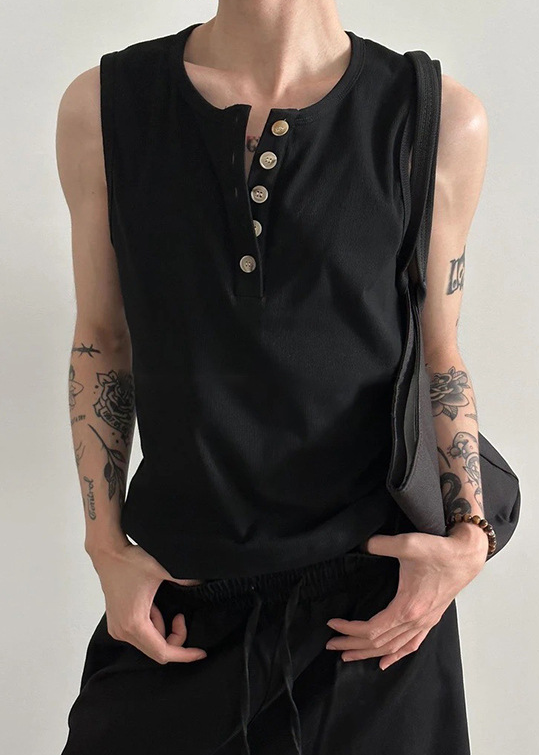 RIB HENLEY TANK TOP BEDES4725