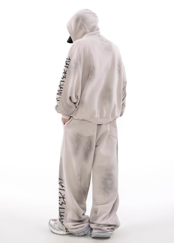 SMOKE DYE LOGO SWEAT PANTS BEDES4517