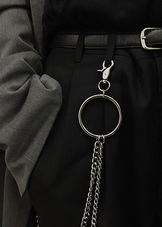 DOUBLE CHAIN O-RING WALLET CHAIN BEDES4715