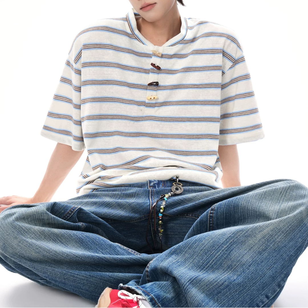 RETRO BORDER TOGGLE T-SHIRT BEDES4664