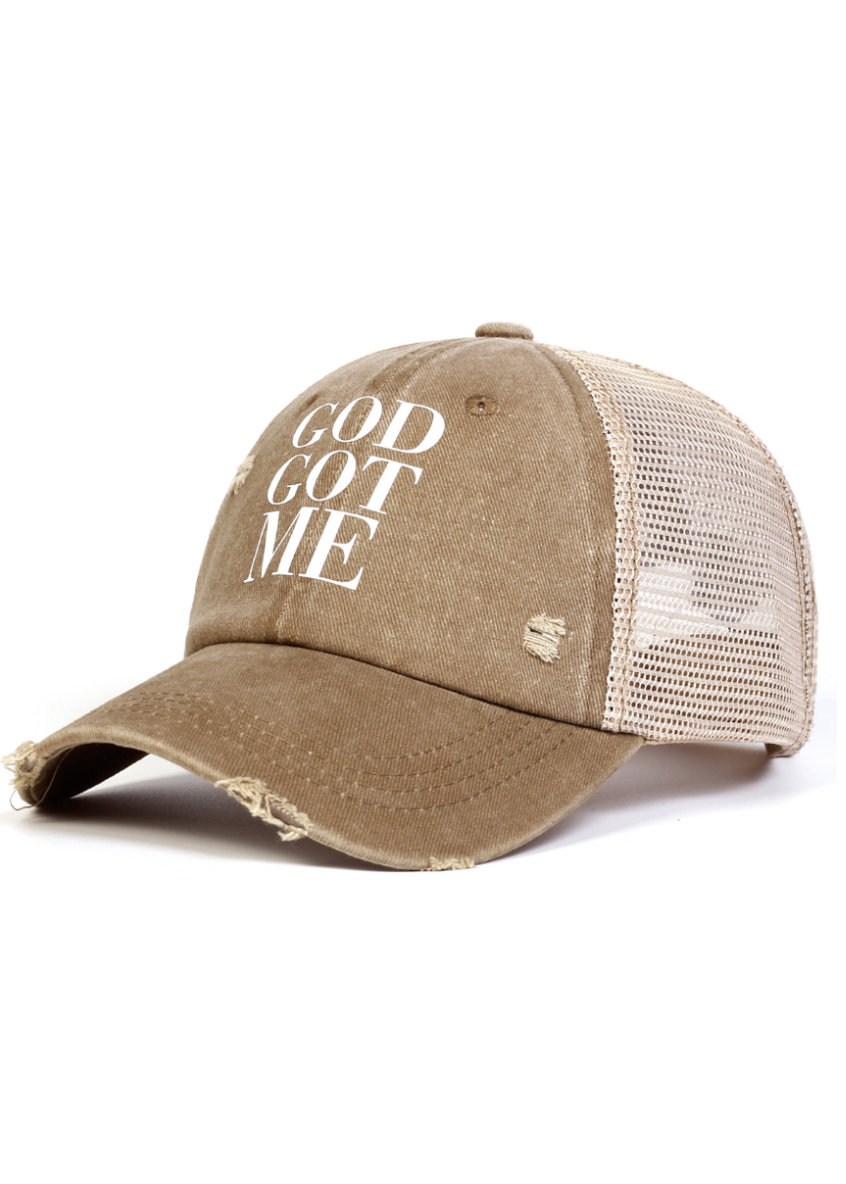 DISTRESSED TRUCKER CAP BEDES4743
