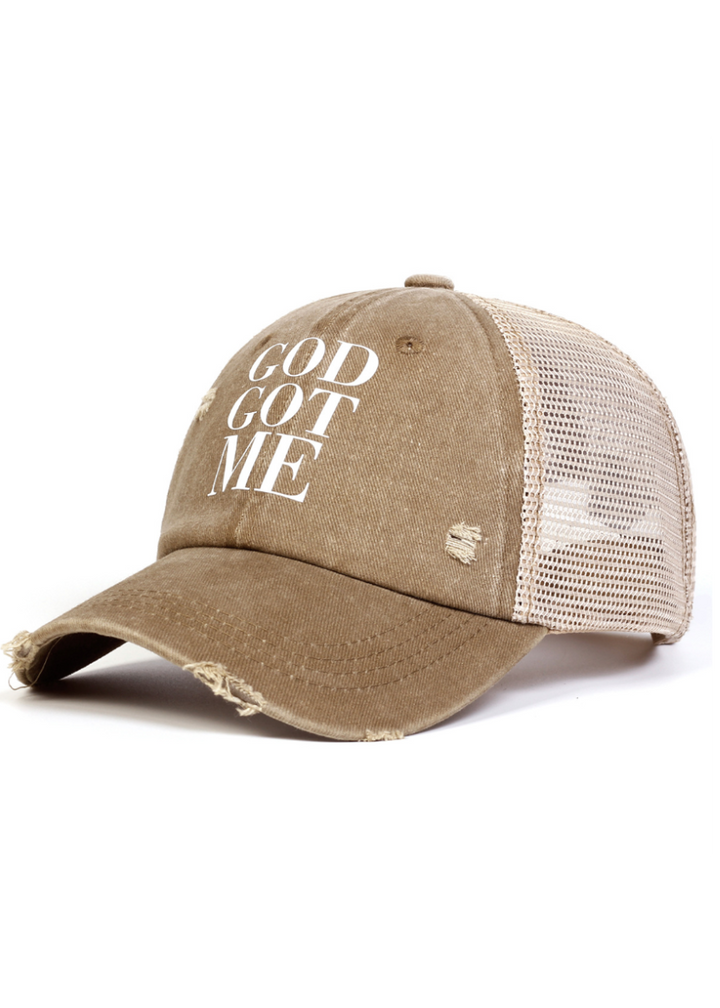 DISTRESSED TRUCKER CAP BEDES4743