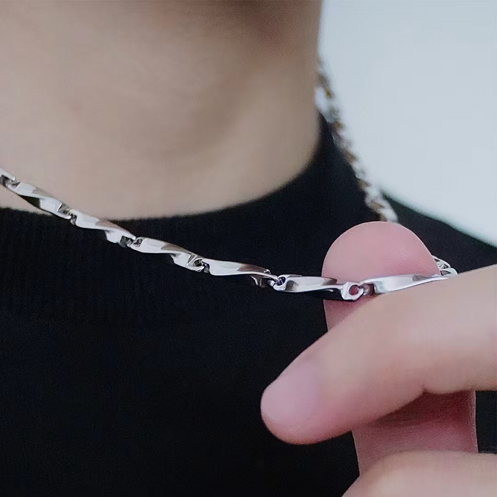 TWIST CHAIN NECKLACE BEDES4585 - Deuku