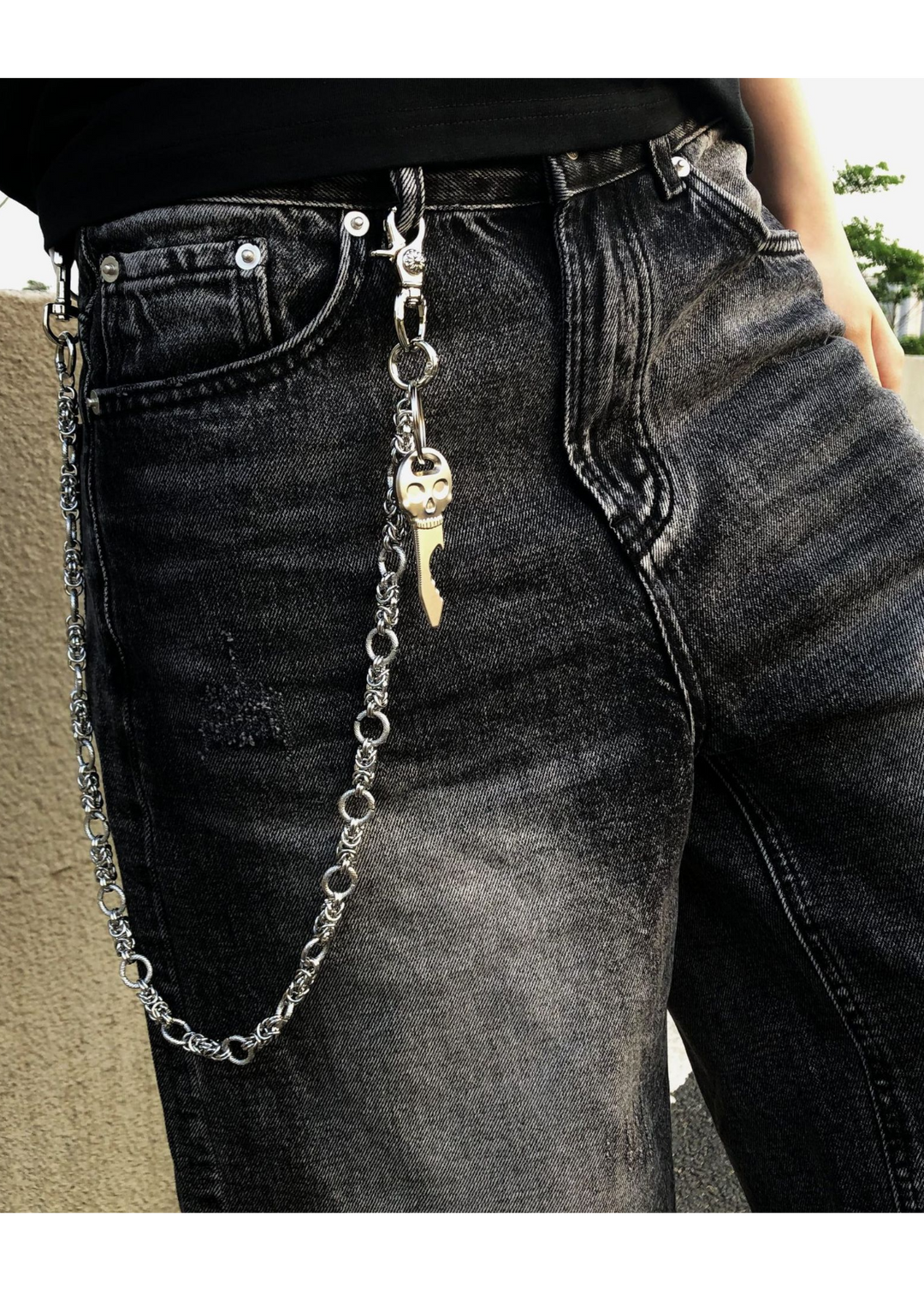 SKULL WALLET CHAIN BEDES4642