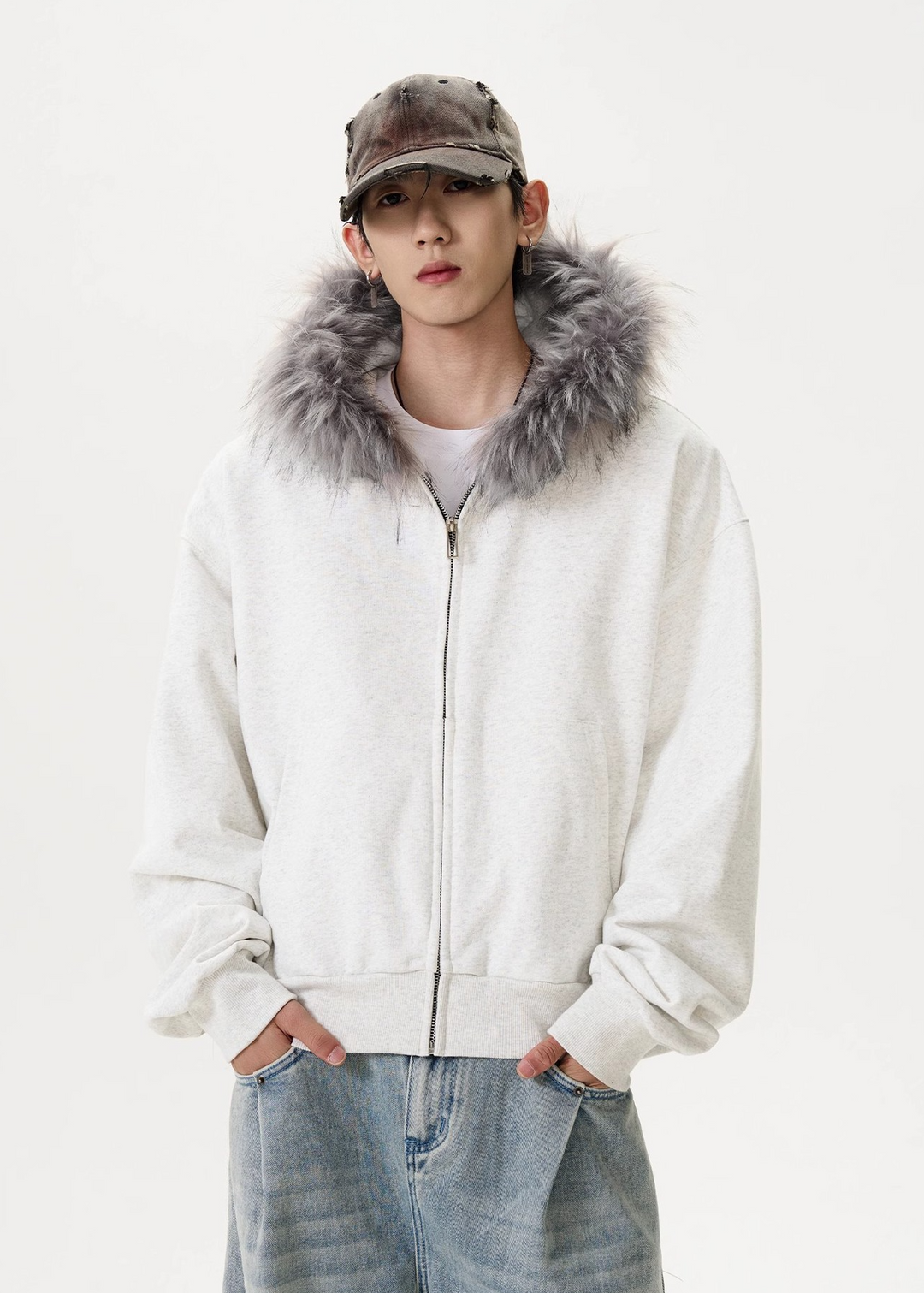 VOLUME FUR ZIP PARKA BEDES4520