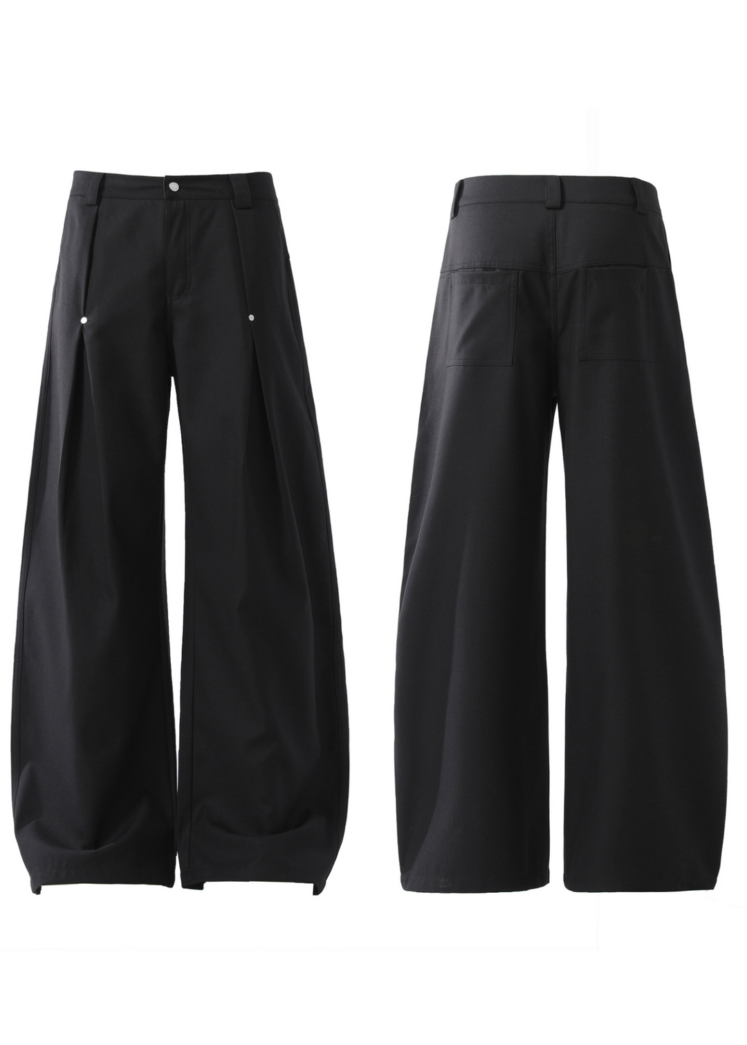 RIVET TUCK WIDE SLACKS BEDES4649