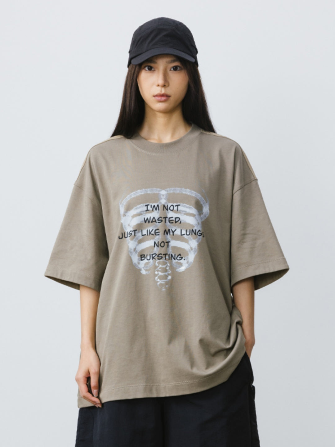 BONE PRINTED T-SHIRT BHDES4448