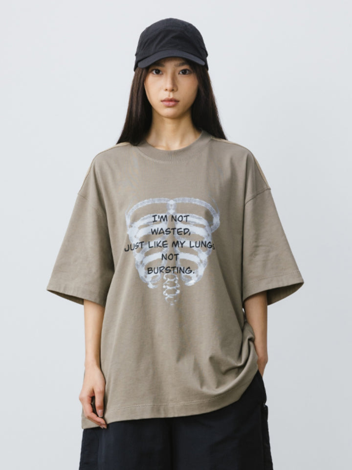 BONE PRINTED T-SHIRT BHDES4448