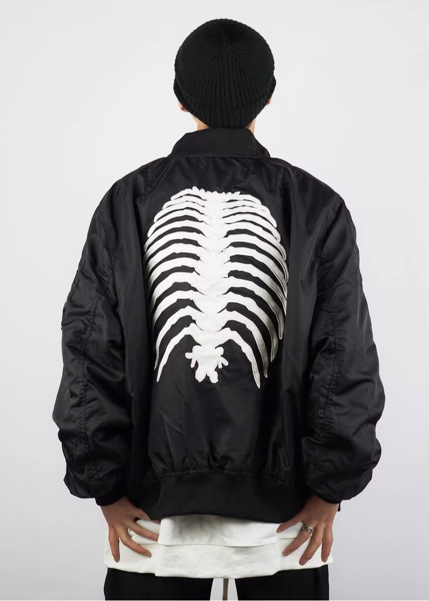 BACK SKELETON BOMBER JACKET BEDES4538