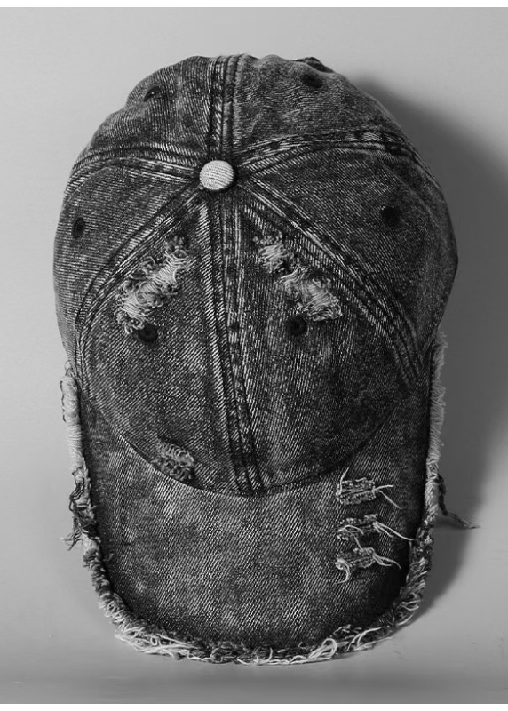 DESTROYED WASH DENIM CAP BEDES4734