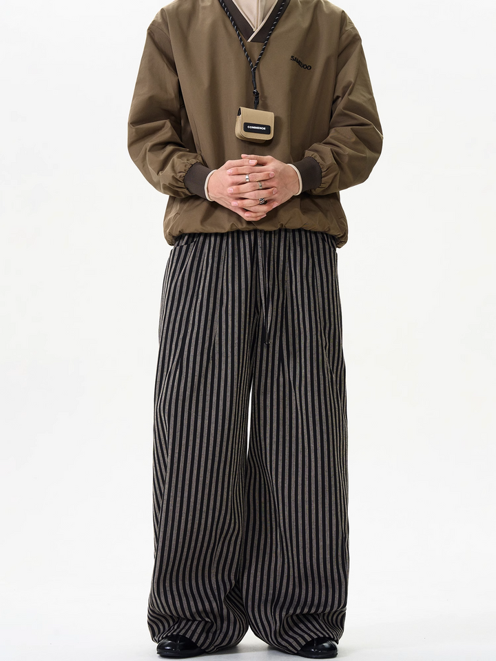 STRIPED STRAIGHT PANTS ISDES4390