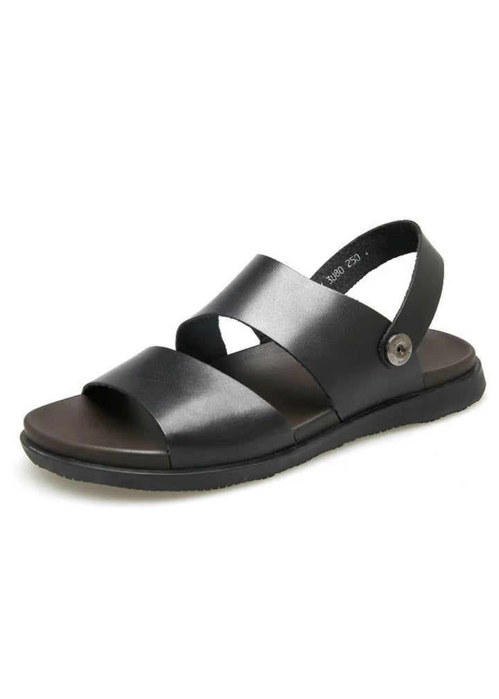 DOUBLE BAND BACKSTRAP LEATHER SANDALS BEDES4654