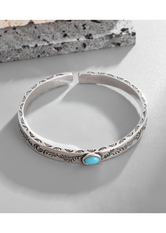 VINTAGELIKE TURQUOISE WESTERN CUFF BUNGLE BEDES4706
