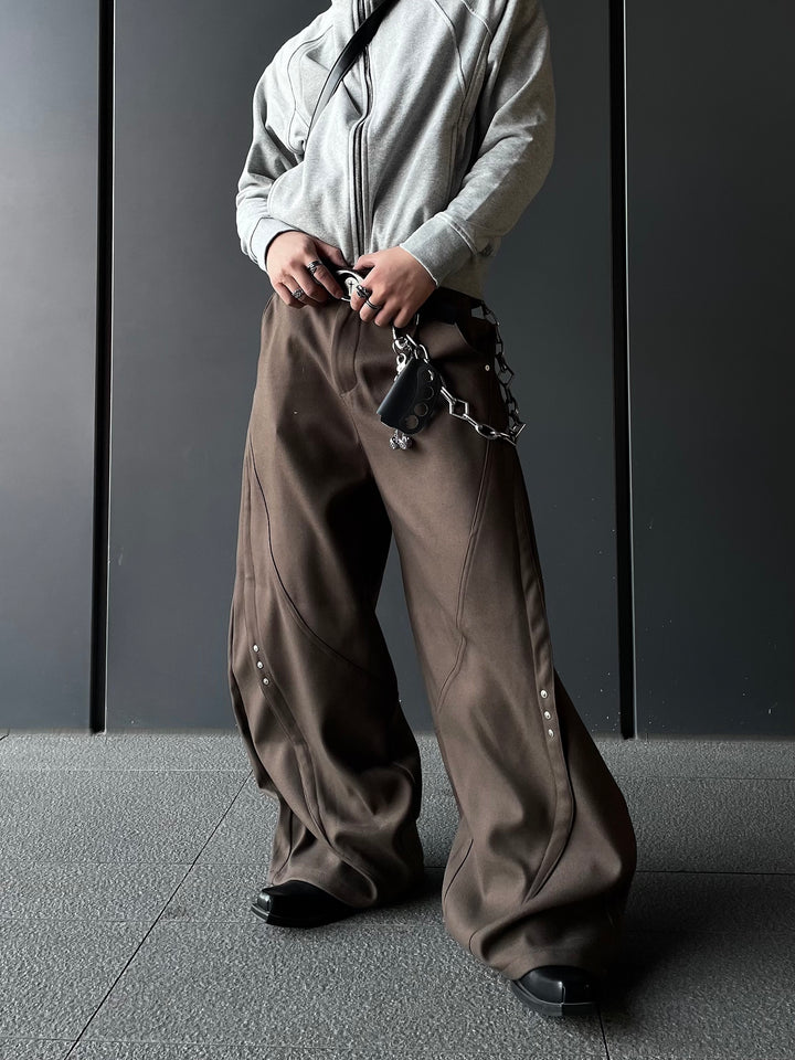 RIVET WIDE CURVE PANTS DFDES4440