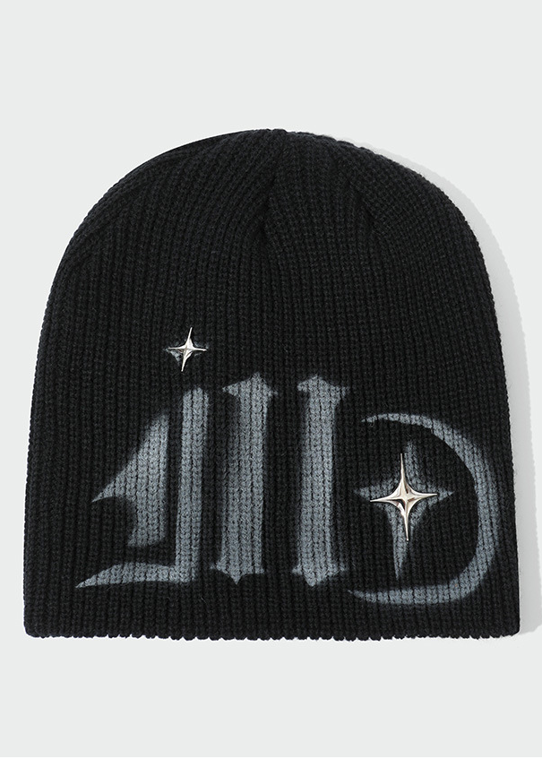 AIRBRUSH LOGO KNIT BEANIE BEDES4646