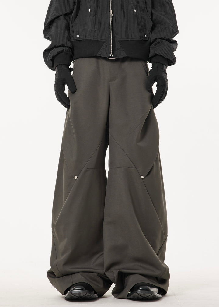 RIVET DESIGNED WIDE SLACKS DFDES4445