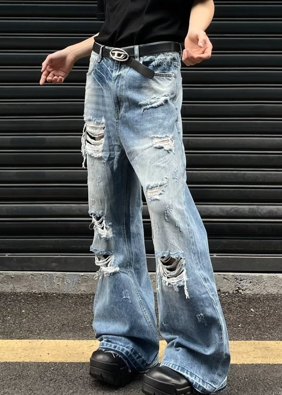 HEAVY DAMAGE FLARE DENIM PANTS BEDES4747