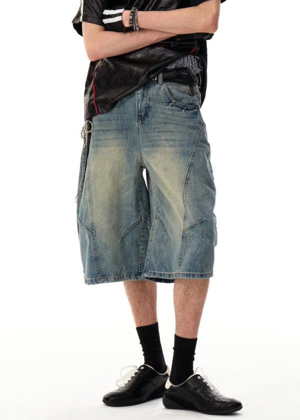 DENIM WIDE CURVE BERMUDA PANTS MNDES4456