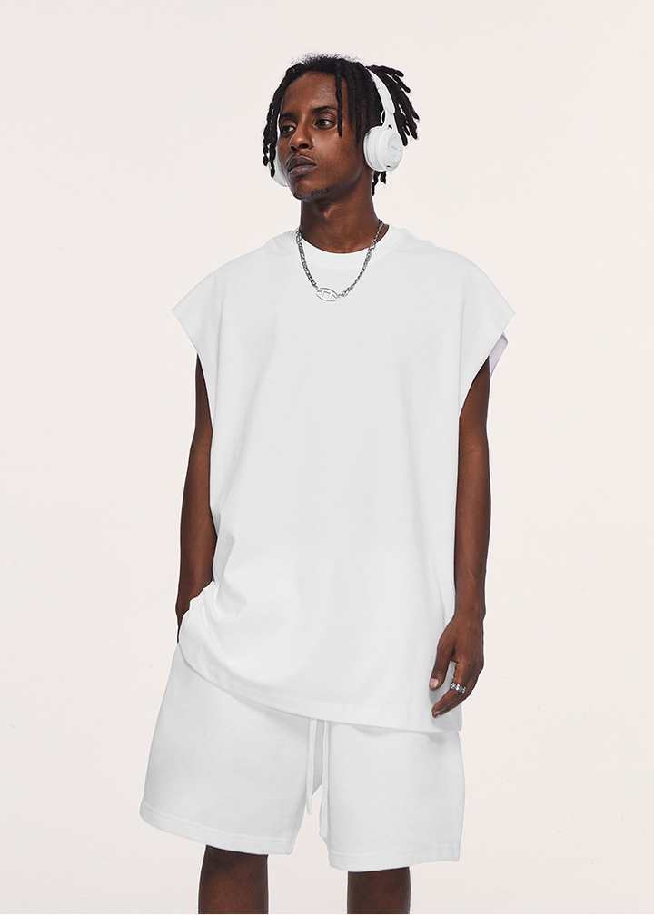 OVERSIZED SLEEVELESS T-SHIRT BEDES4637