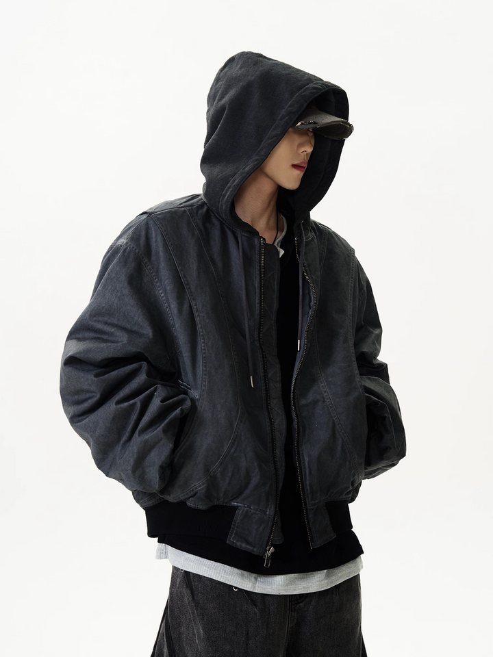 WASHED  HOODED JACKET MXDES4364